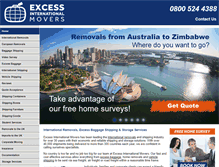 Tablet Screenshot of excess-international.com